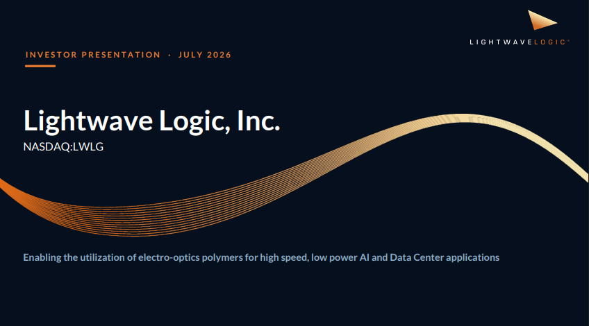 Image of Lightwave Logic's Presentation