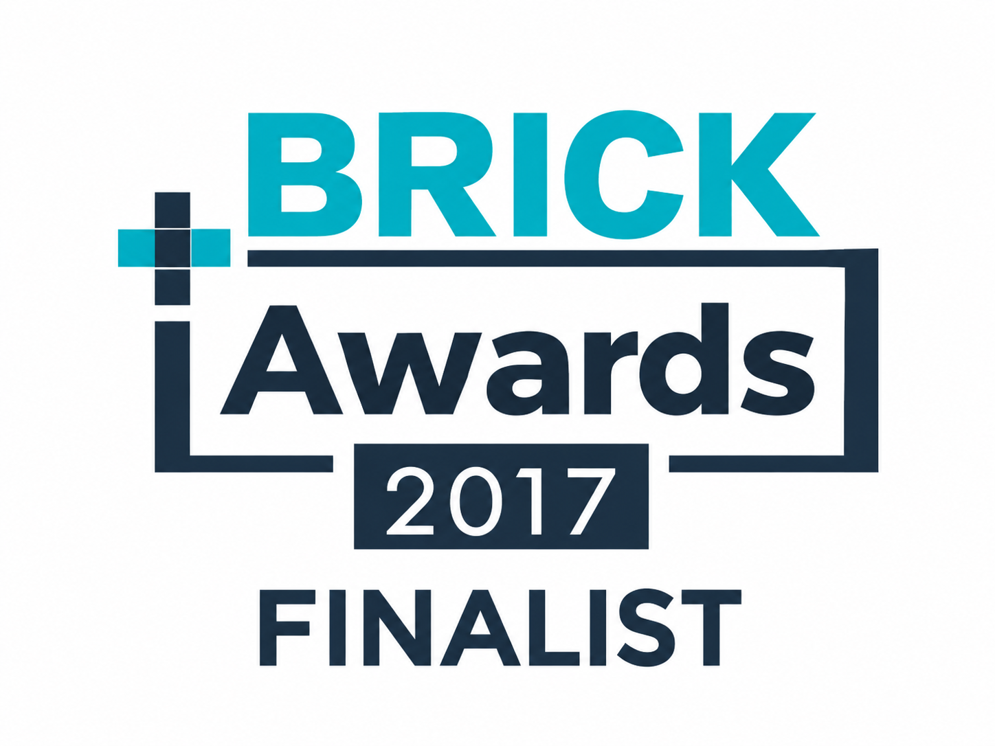 Brick Awards 2011 finalist logo in blue and black text with a small blue plus sign.