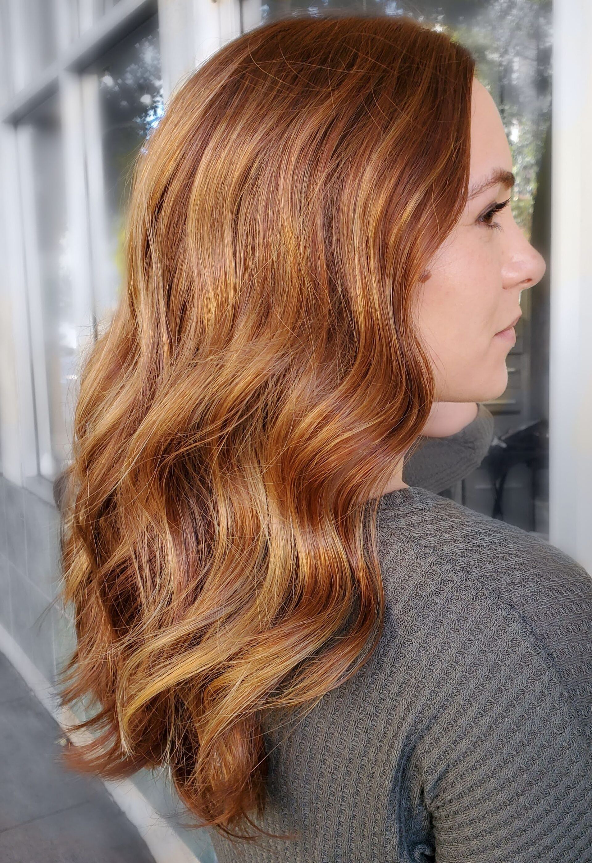 brown long hair