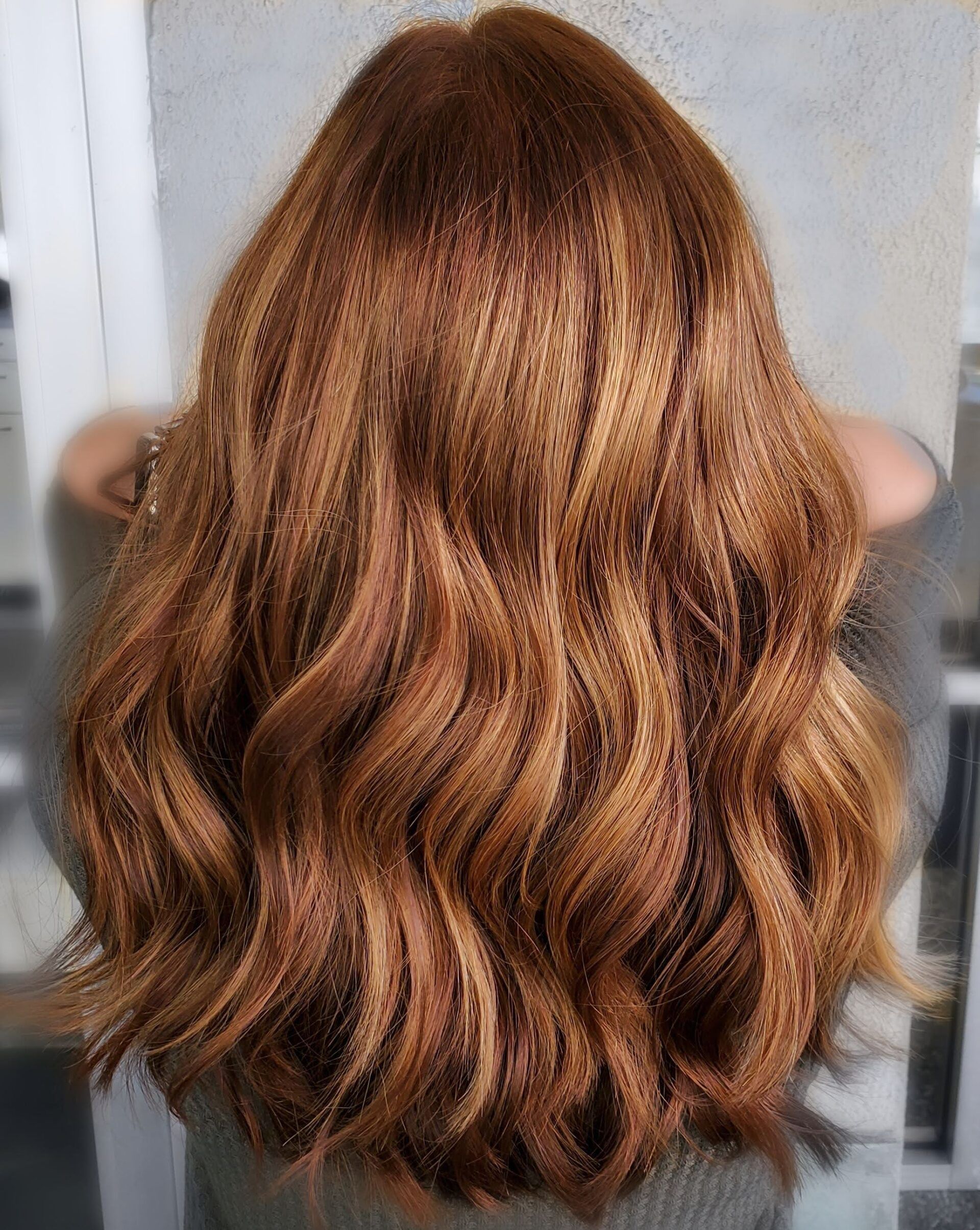 brown curly hair