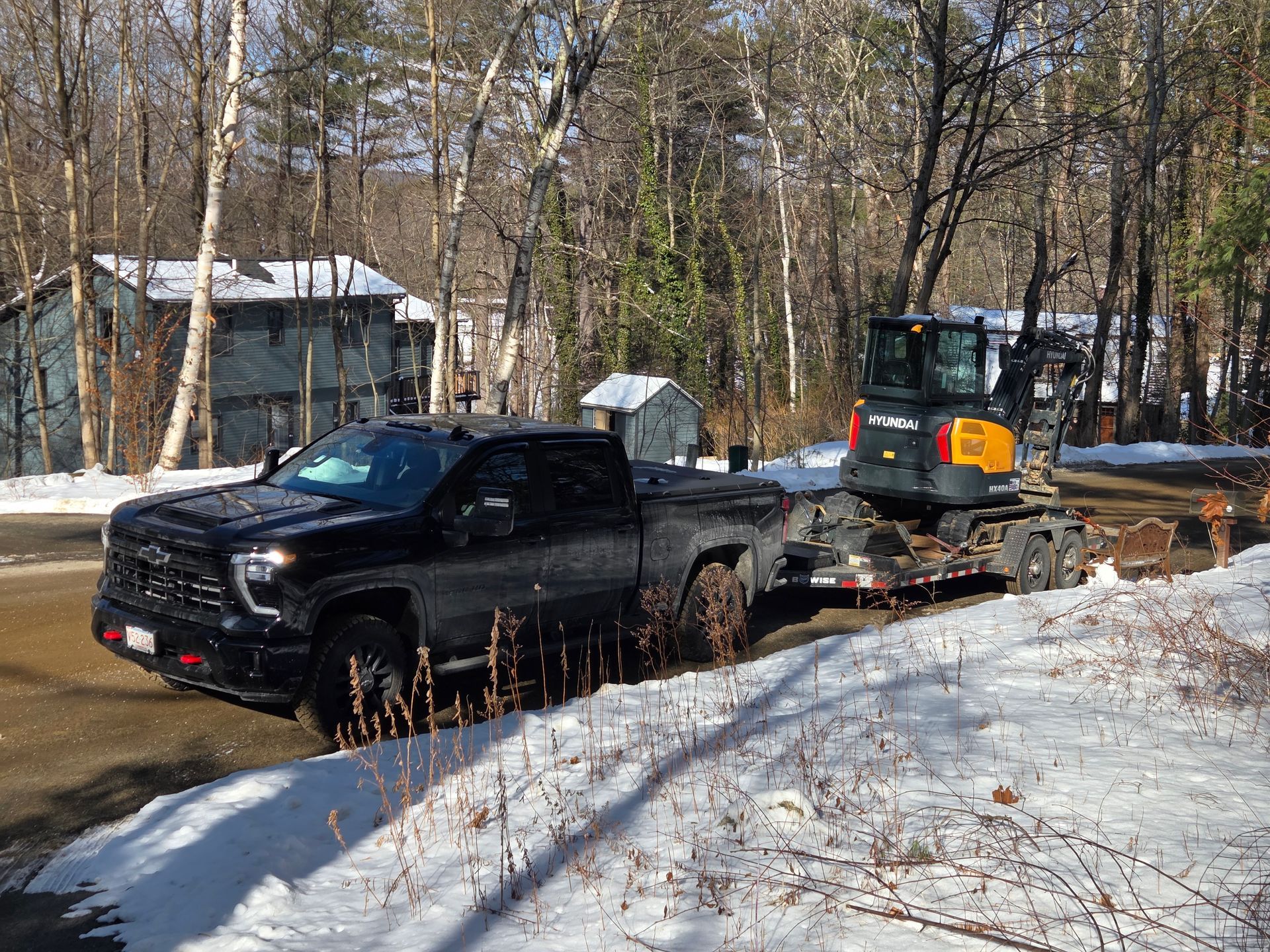 Complete Septic Service is installing a new septic system in Belchertown, MA