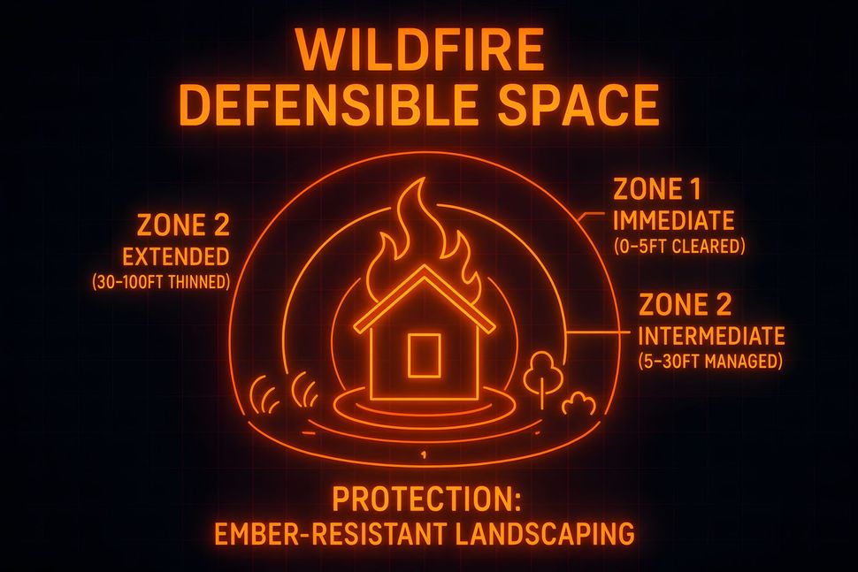 fire defensible space graph