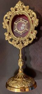 The Stone of St. Michael the Archangel from the Shrine of St Michael in Gargano, Italy 