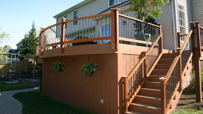 Brown Wooden Deck Brown Wooden Deck