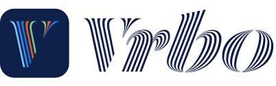 Vrbo logo: a blue square with a colorful