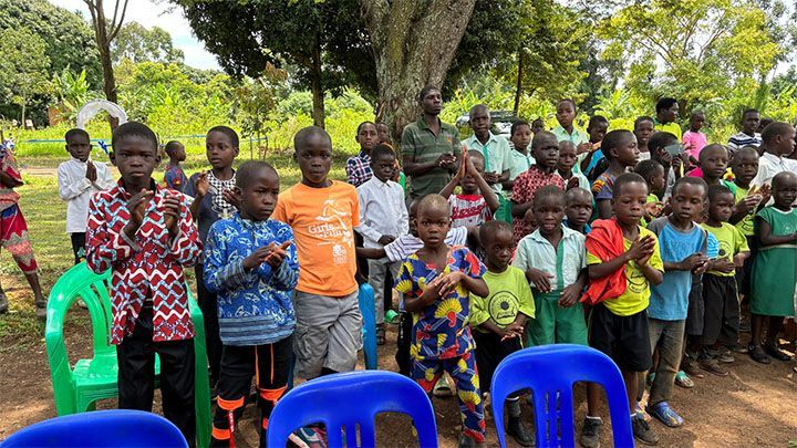 children and families, in the villages of Africa