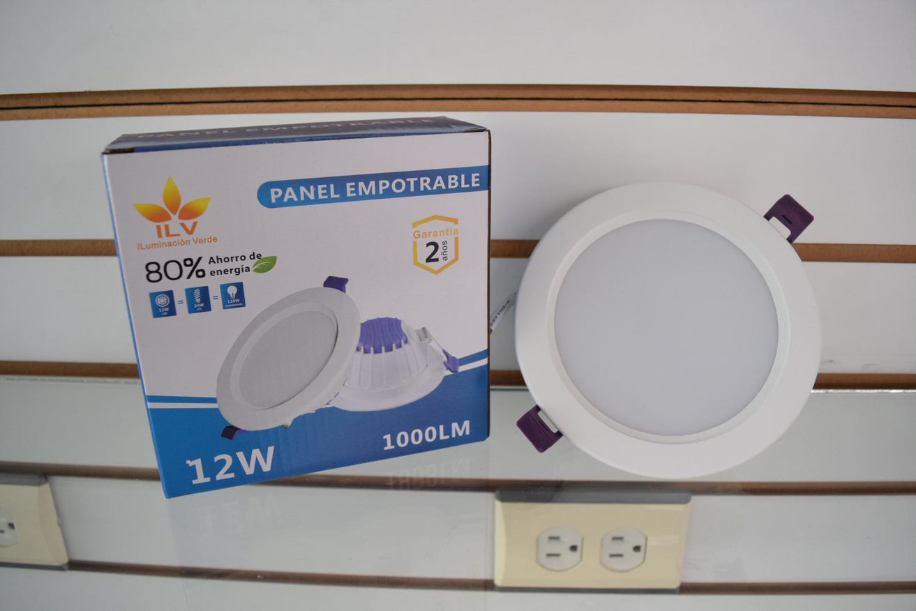 LÁMPARA EMPOTRAR LED 12W 6000K 127V P/BOTE