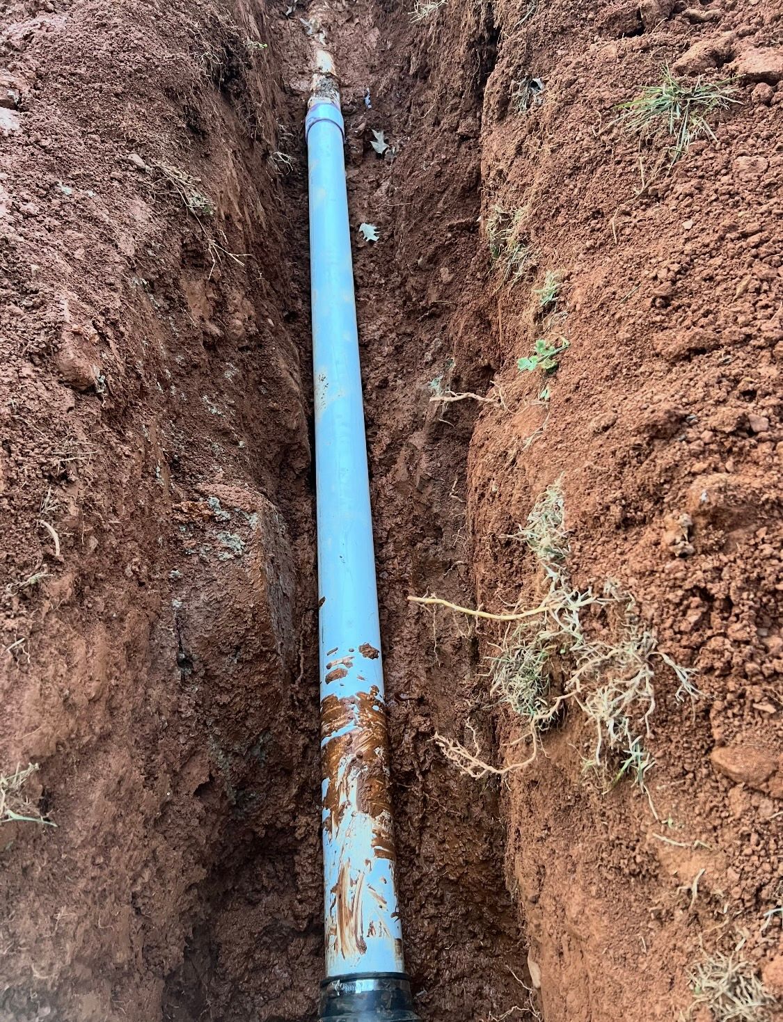 A water line repair in Charlottesville, VA by Quality Plumbing