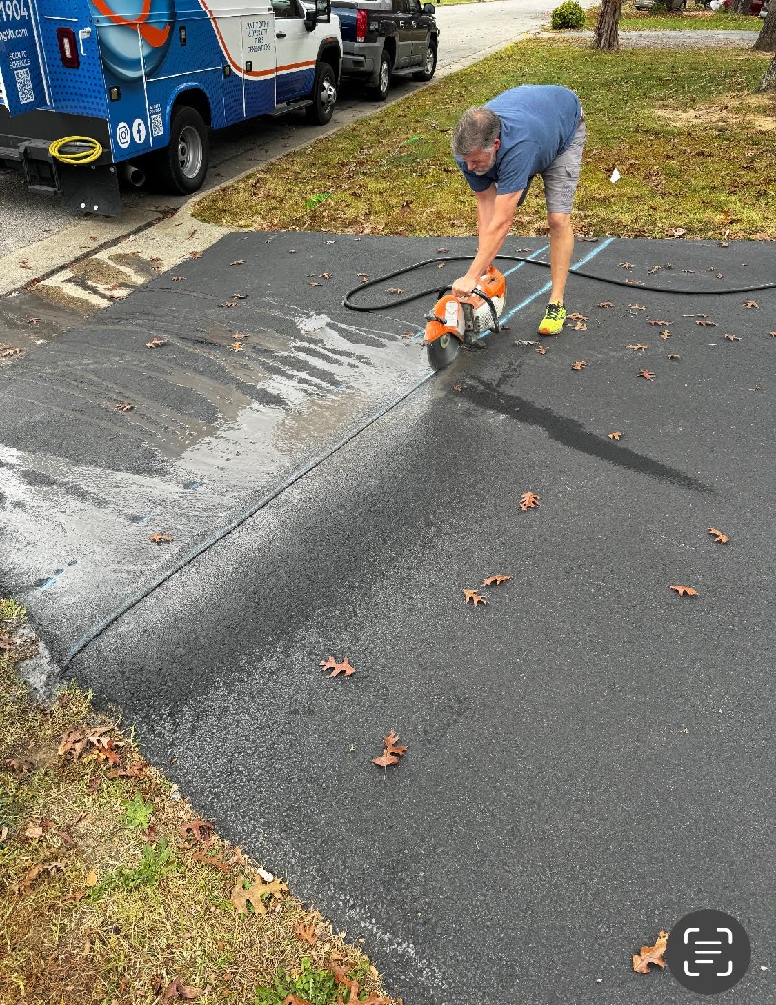 A water line installation in Charlottesville, VA by Quality Plumbing