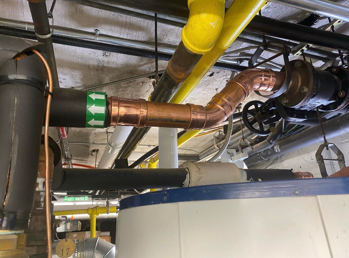 A commercial plumbing repair in Charlottesville, VA by Quality Plumbing