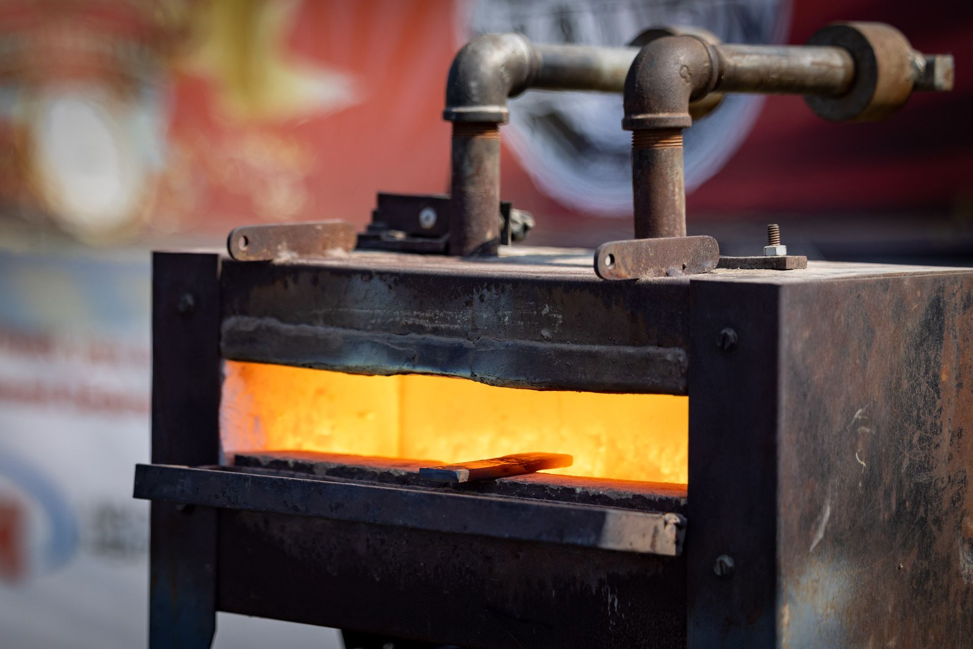 Toby Smith Blacksmith Workshop at Lovegrass Music Festival
