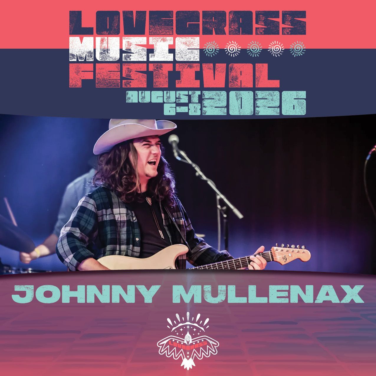 Lovegrass 2026 Friday Festival Headliner Johnny Mullenax