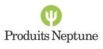 Logo de Produits Neptune : un cercle vert surmonté d’un trident au-dessus du nom de l’entreprise.