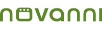 Logo vert « novanni » avec une icône de four minimaliste dans le « o ».