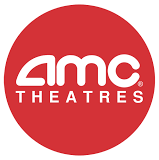 AMC Theatres logo, white text on a red circle.