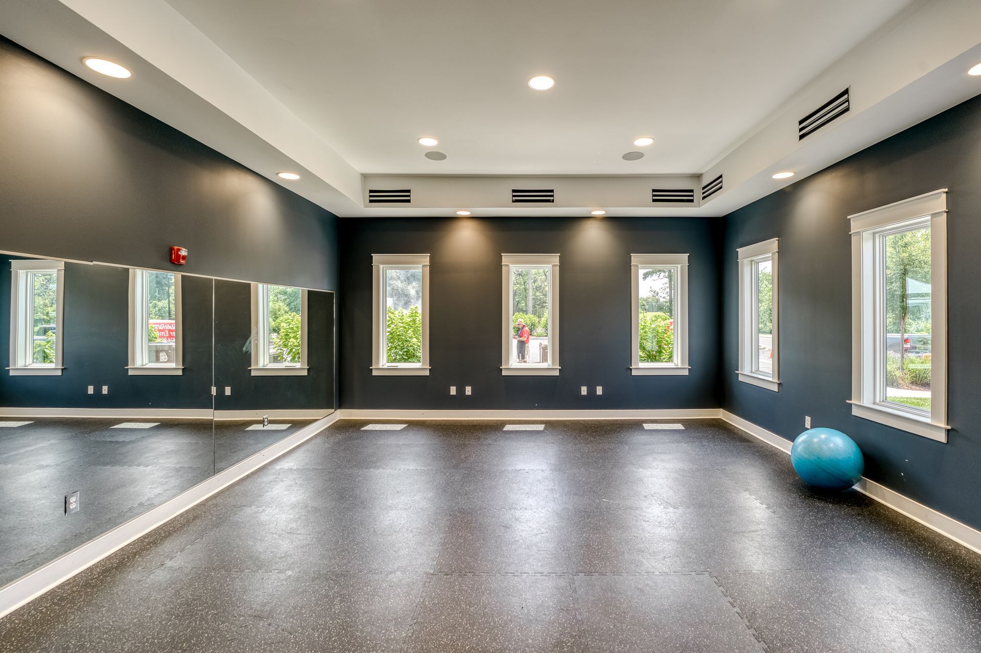 Windward on the River modern gym