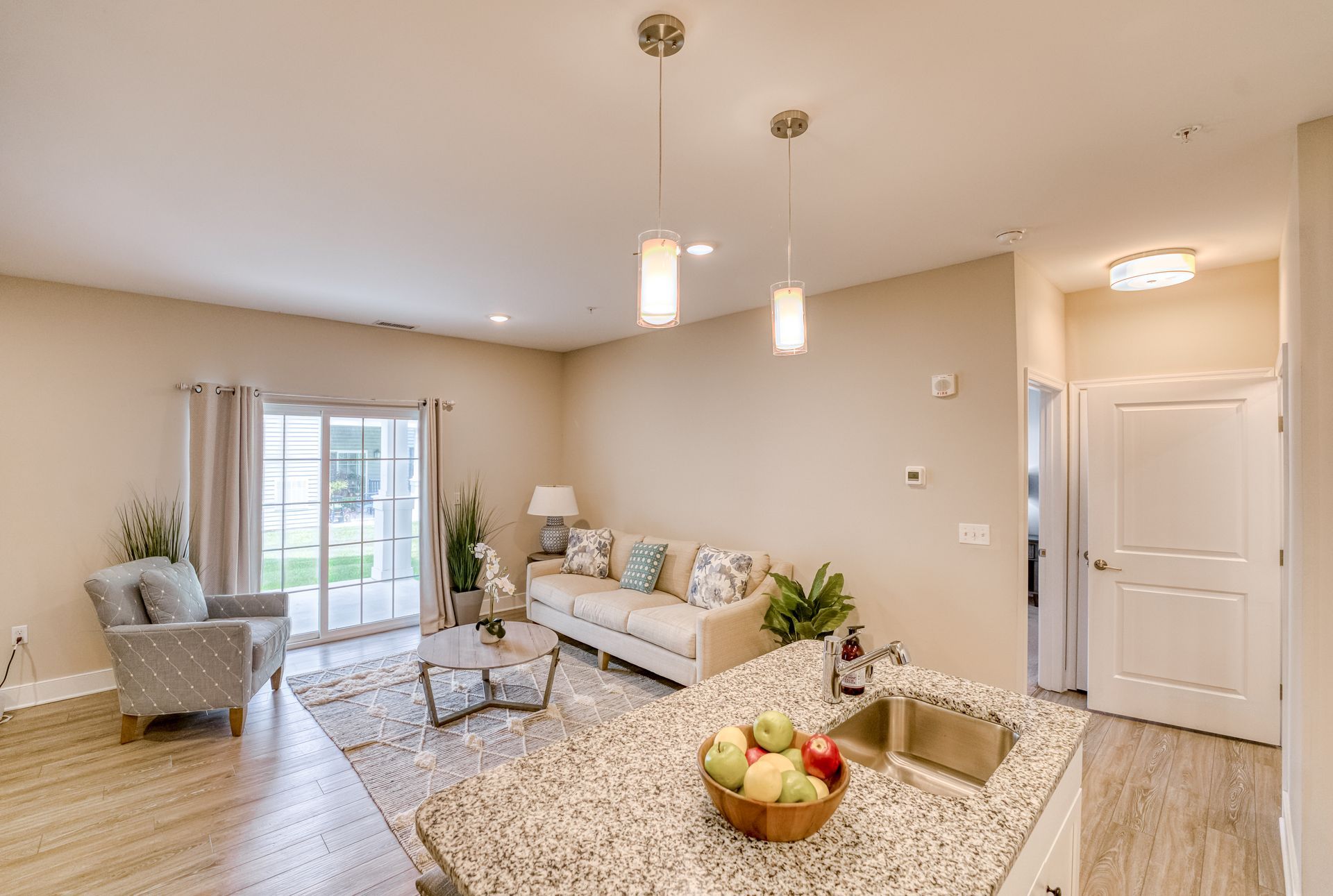 Windward on the River living room