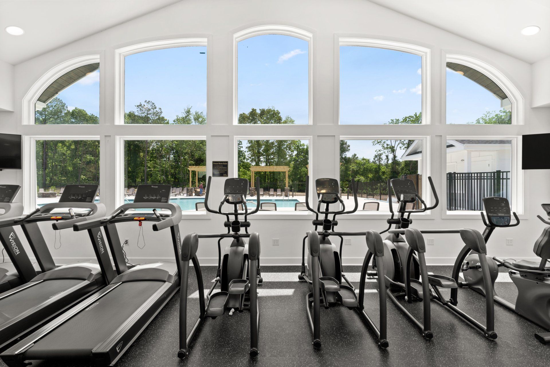Windward on the River modern gym
