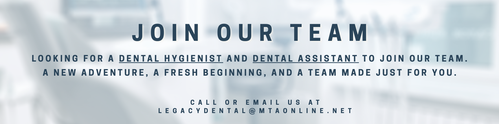 Recruitment Advertisement for a dental hygienist position Recruitment Advertisement for a dental hygienist position