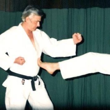 Charles Mack demonstrating techniques at Shinboku Karate in Peterborough
