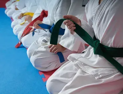 Adults training in karate at Shinboku Karate in Peterborough