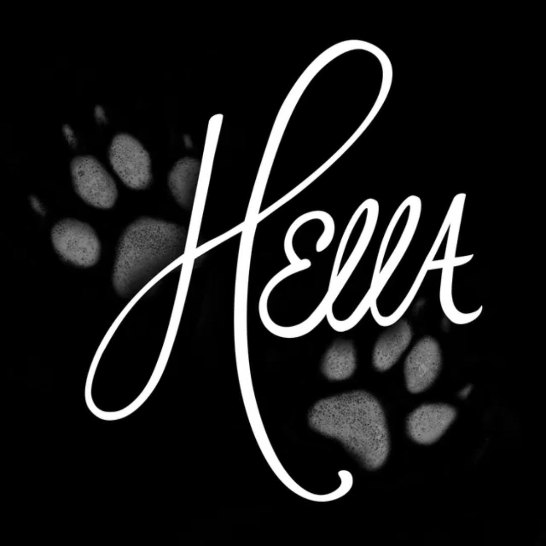 White cursive 