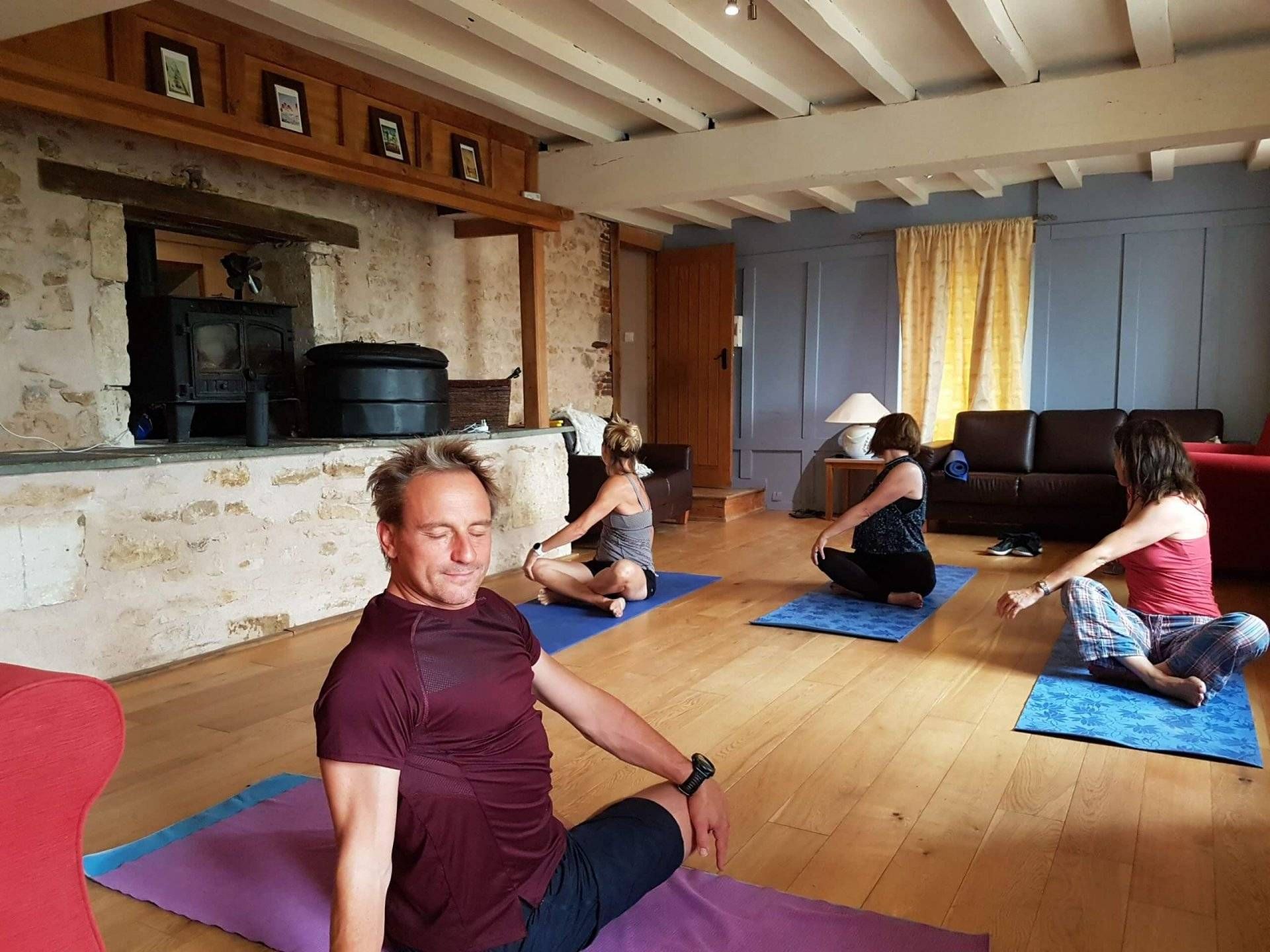 Sitting twist for lower back pain. Yoga Cookham