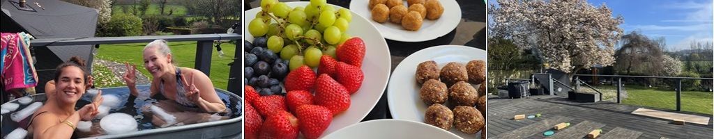 Join our wellbeing reset days to experience cold water dips, sauna, fresh food and 2 yoga classes