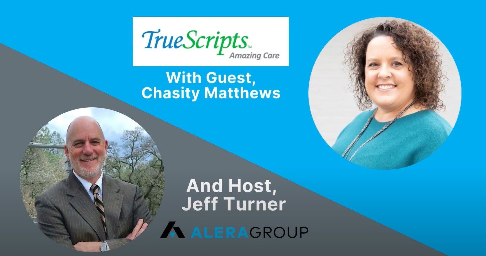 TrueScripts x Alera podcast thumbnail