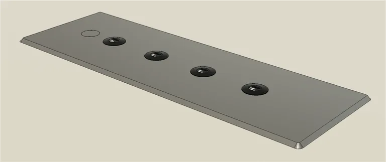Ochno Table Plate Carrier O-TPC-350X120-AL-4