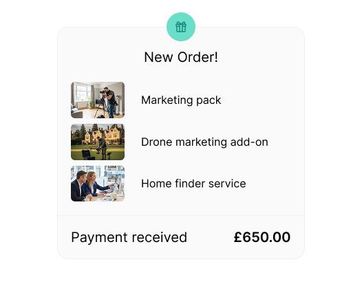 New order notification: