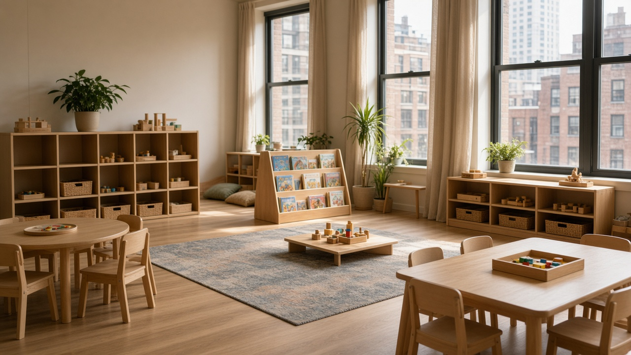 NYC daycare social media privacy insurance classroom illustrating photo-sharing risk