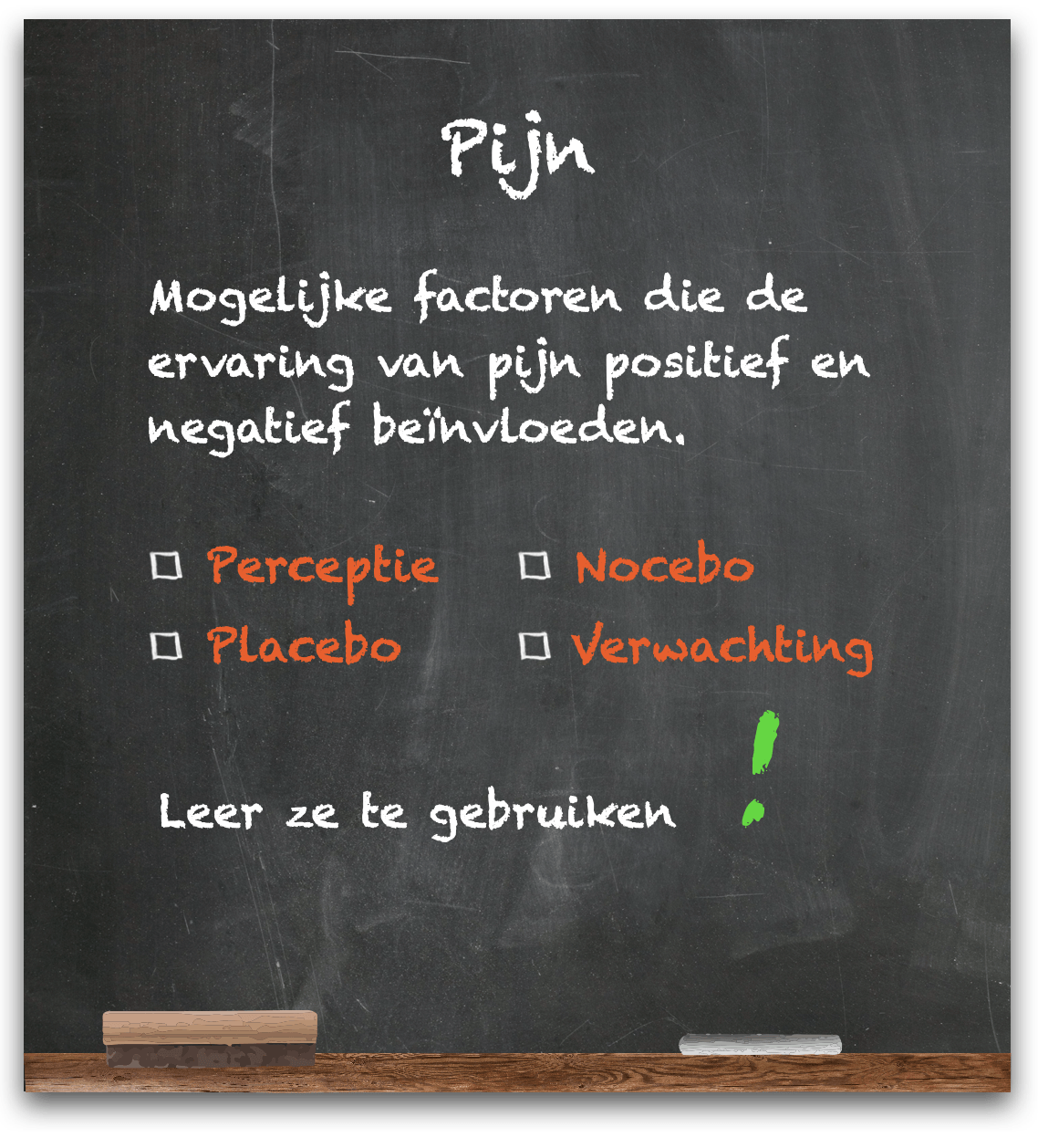 Pijneducatie Perceptie Placebo Nocebo Verwachtingen