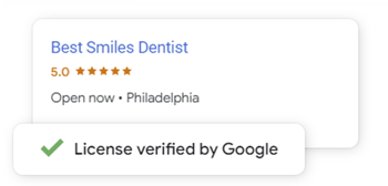 Google verified Best Smiles Dentist, rated 5 stars, in Philadelphia.
