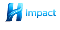 A blue, stylized letter