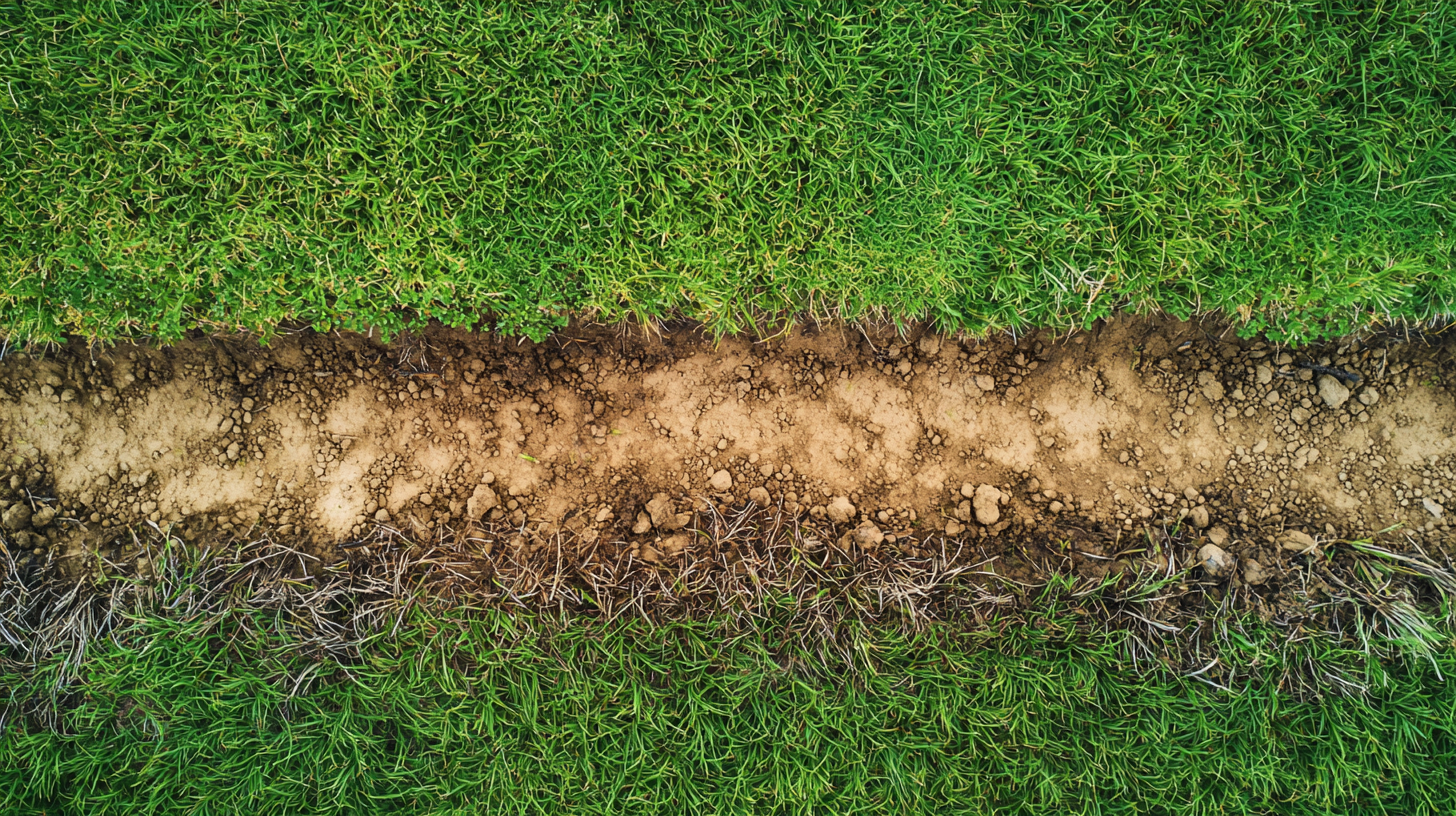 Kikuyu grass providing erosion control on a slope