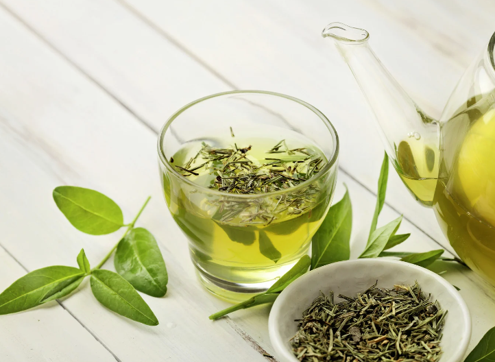 Natuurlijke groene thee smaak