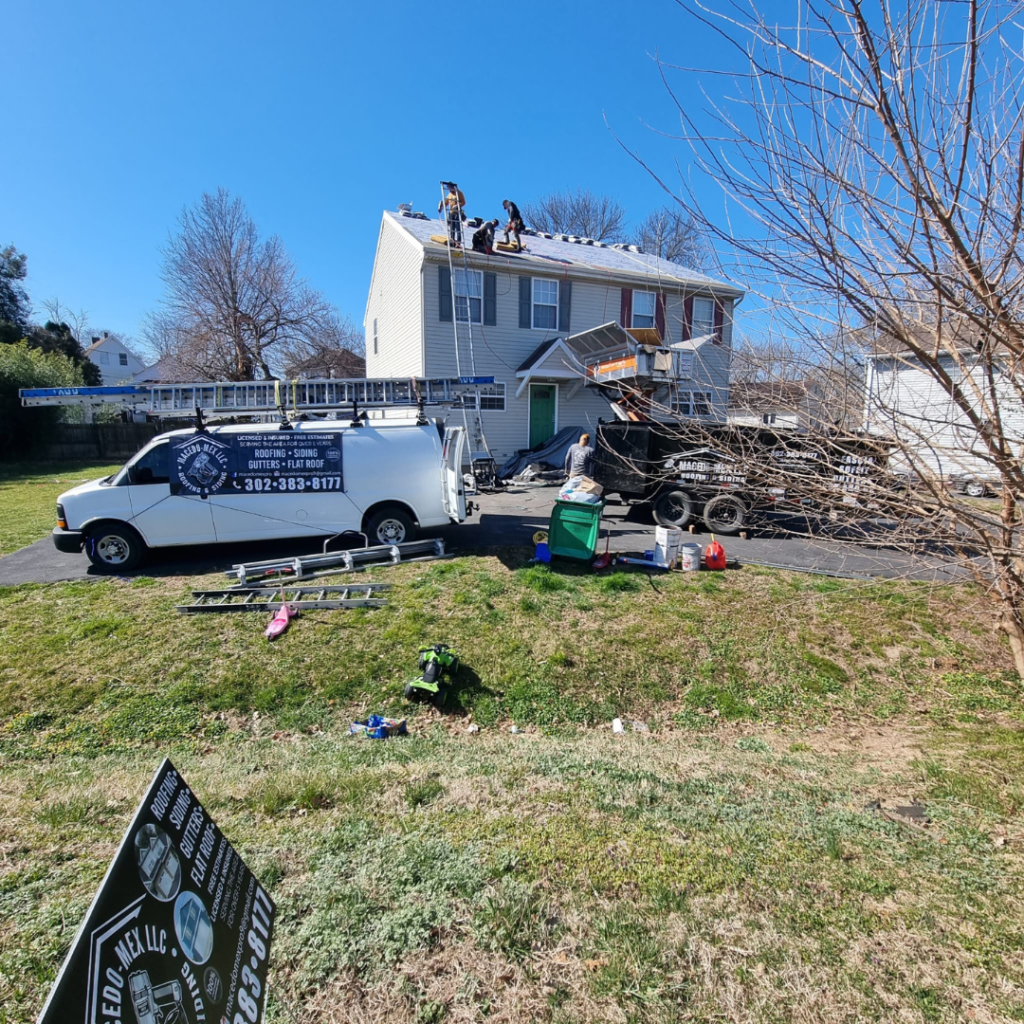 A White Van Is Parked in Front of A House - New Castle, DE - Macedo Mexpro LLC