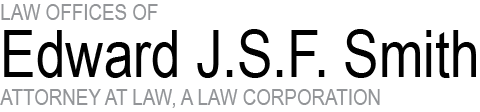 The logo for the law offices of edward j.s.f. smith