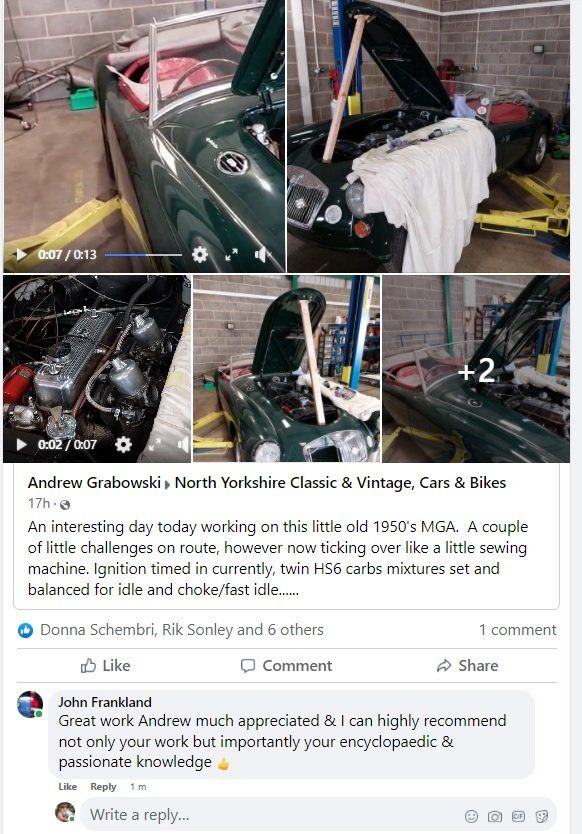 Tuning a classic MGA by AG Classic Car Tuning
