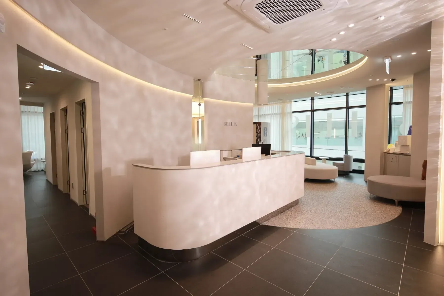 Bellis Skin Clinic reception in Seongsu