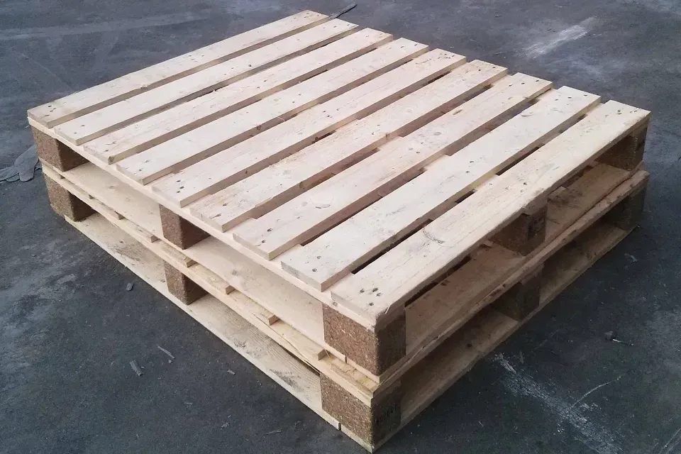 Wood Pallet On The Ground