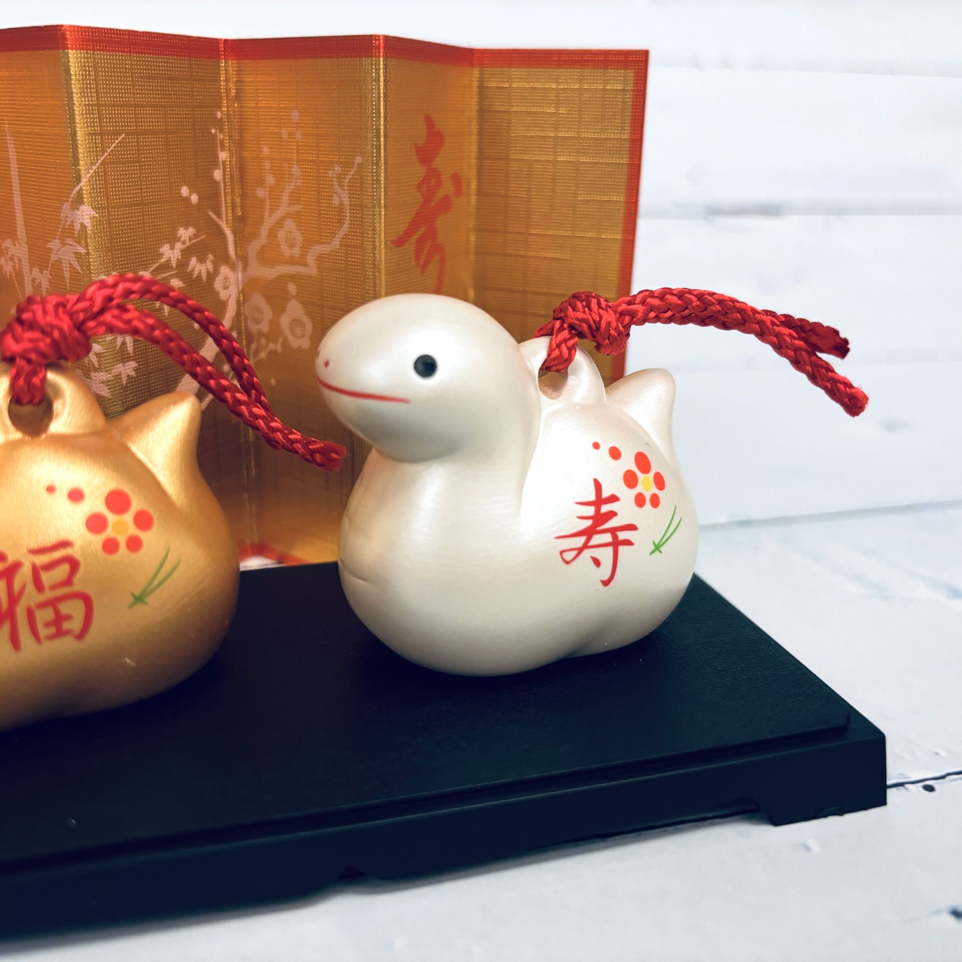 純銀　蛇　置物 在銘 康德三年紫雲閣 蛇] 彩耀招福壽壽蛇-福壽-金銀土鈴-重生,開運,招財| 2025乙巳蛇年| 吉