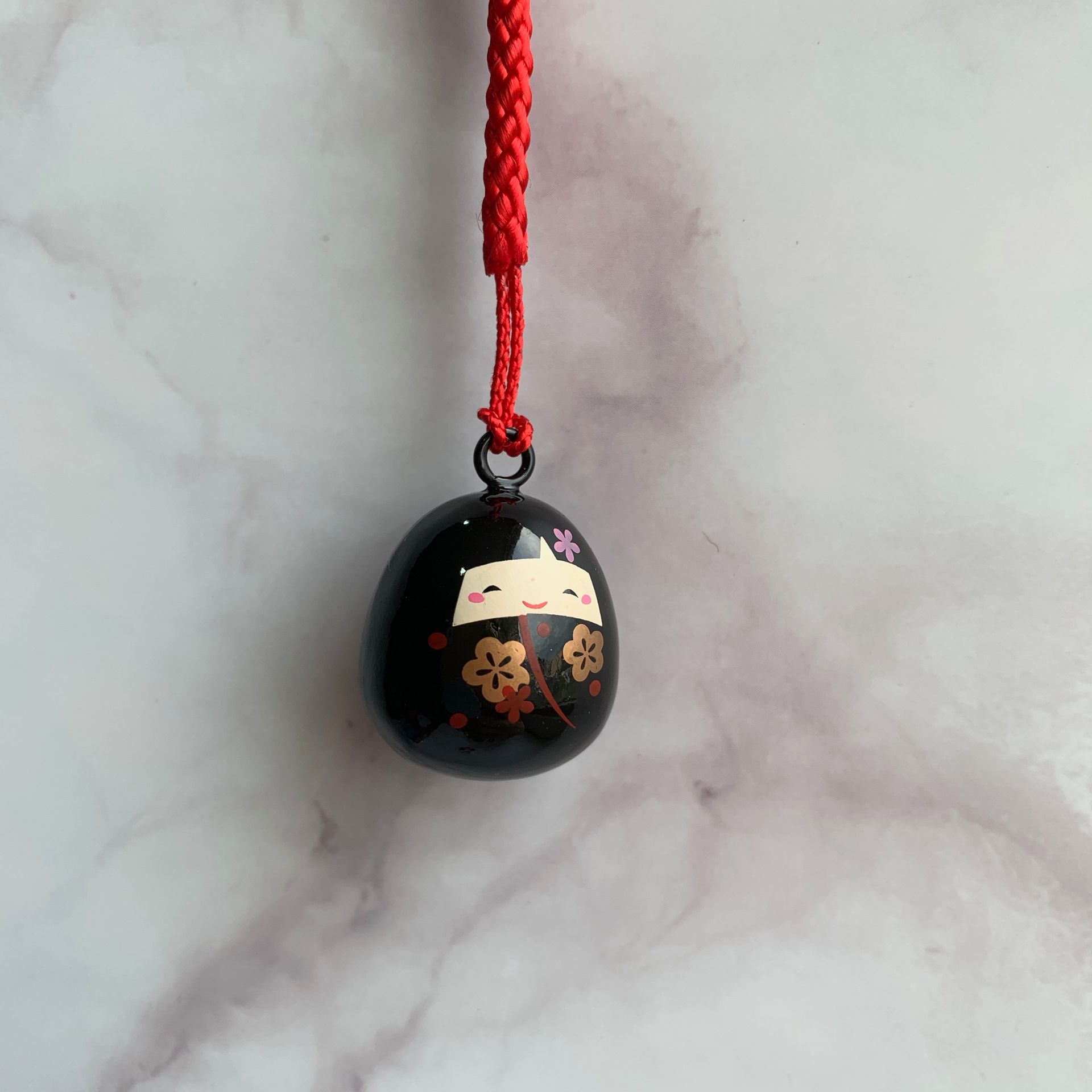 Water harp bell charm - Japanese girl