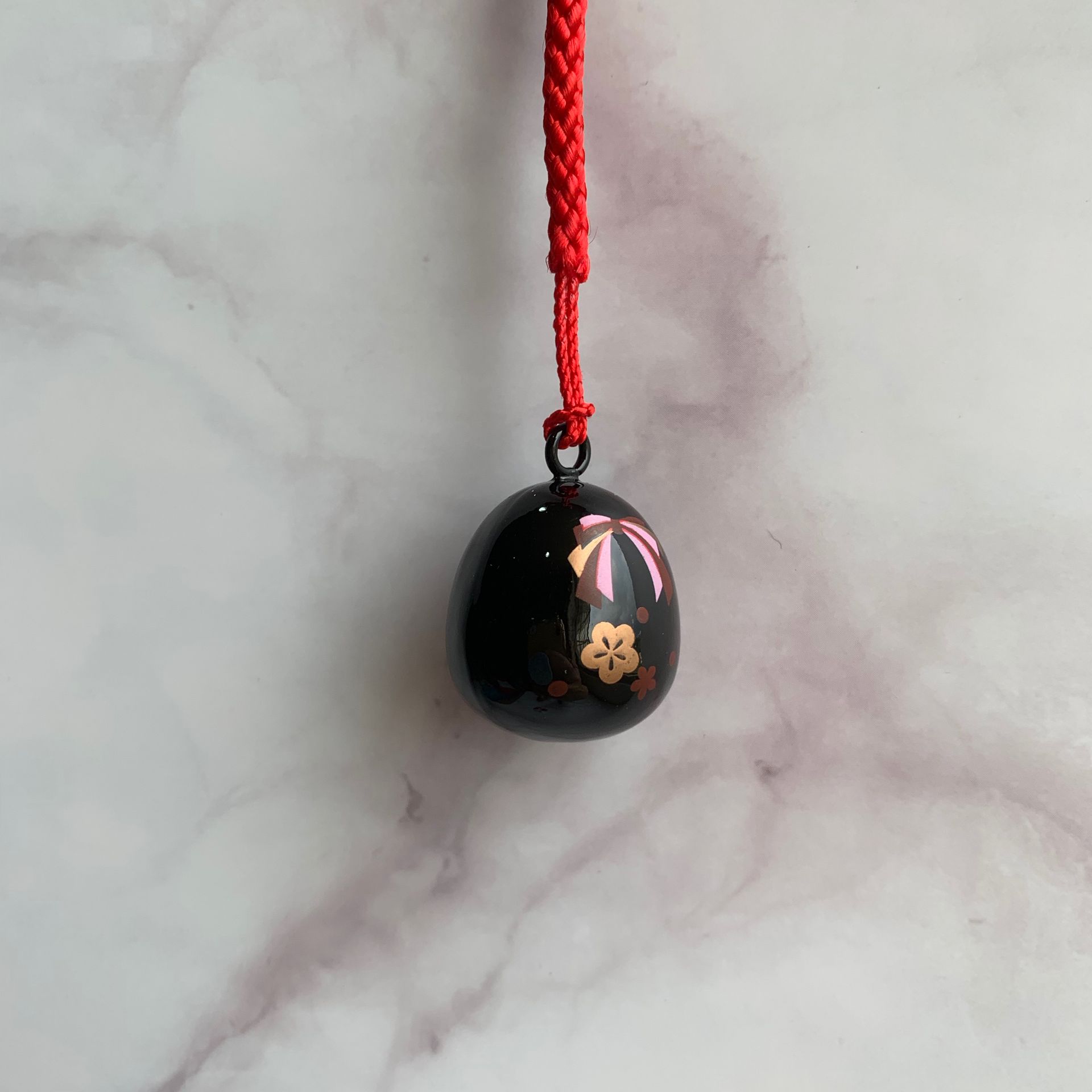 Water harp bell charm - Japanese girl