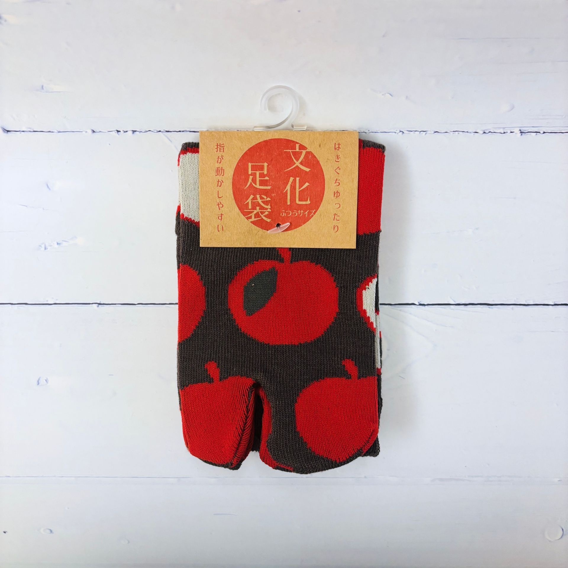 足袋ソックス/二本指ソックス（レッドアップル）日本文化足袋ソックス