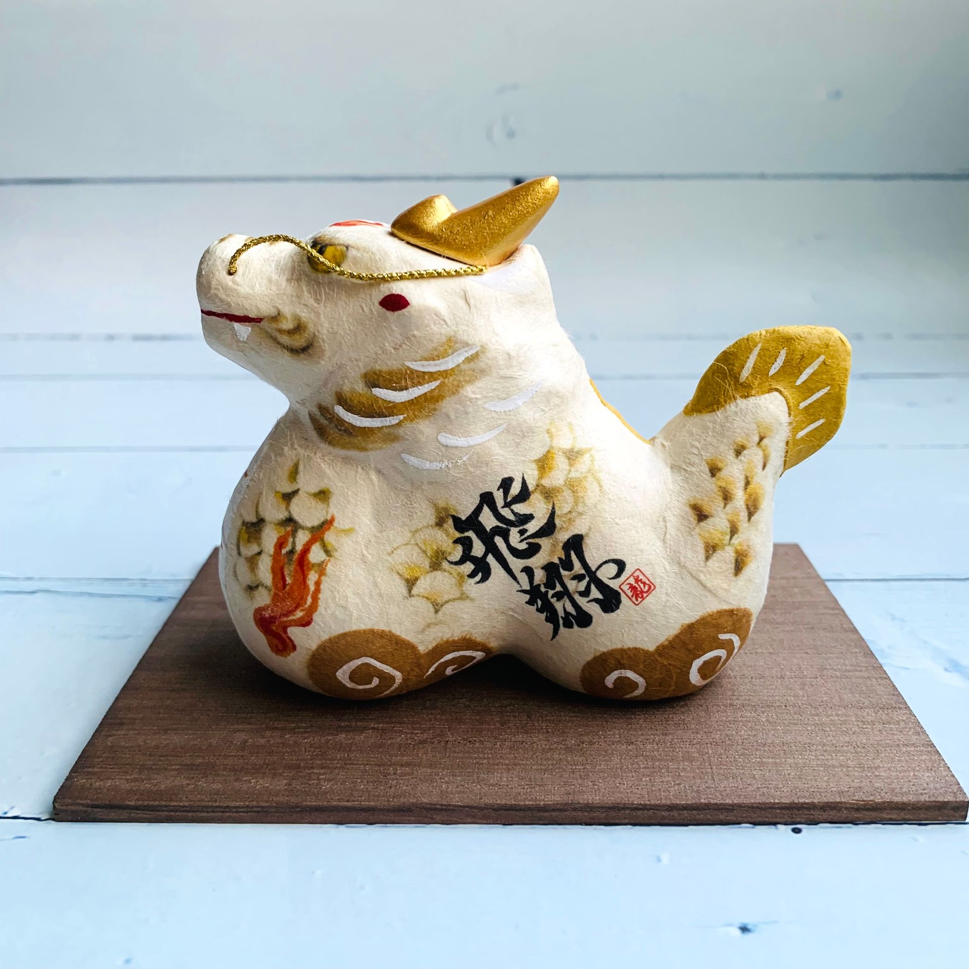 [Dragon] Flying Dragon in the Sky - Washi Craft - Dragon Mascot - Wealth, Wisdom, Career Success, Smooth Sailing and Peace