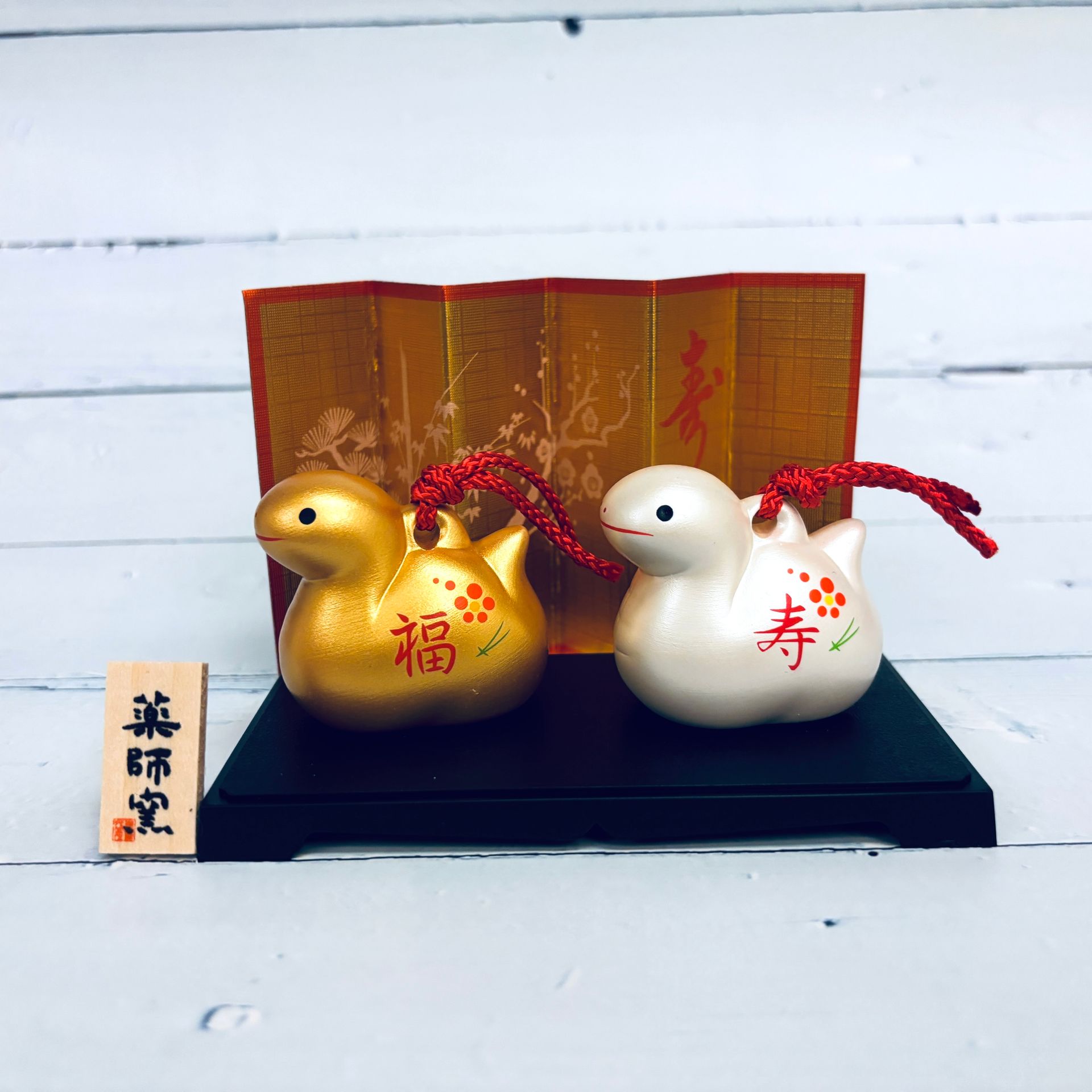 [蛇] 彩耀招福壽壽蛇-福壽-金銀土鈴-蛇年吉祥物-重生,開運,招財