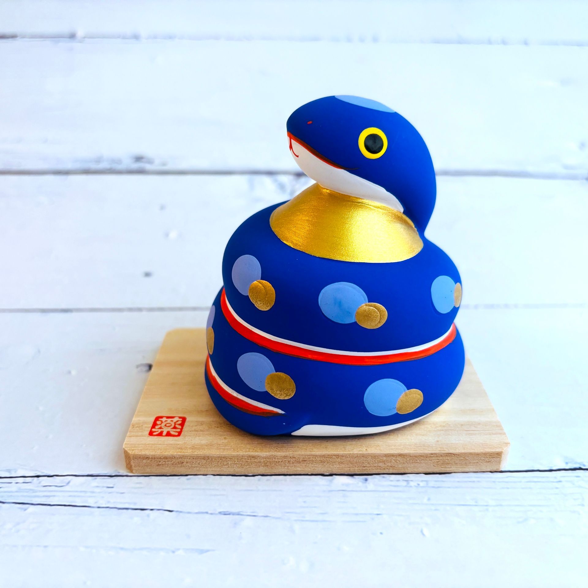 [Snake] Colorful Lucky Snake - Precious Pearl - Year of the Snake Mascot - Rebirth, Good Fortune, Wealth Attraction