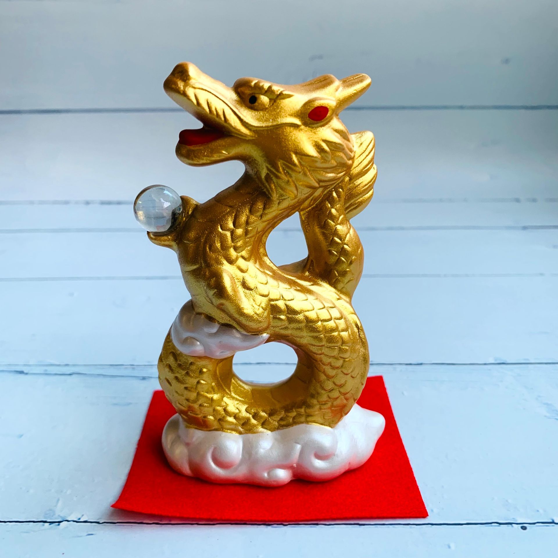 [Dragon] Auspicious Dragon - Rising Dragon - Small Dragon - Dragon Mascot - Wealth, Wisdom, Career Success, Smooth Sailing and Peace